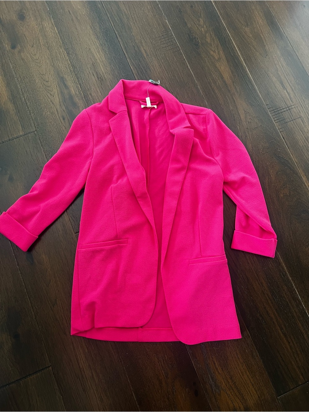 Maurices Bright Pink Open-Front Blazer